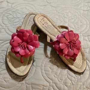 BOC Hot Pink Flower Thong Sandal